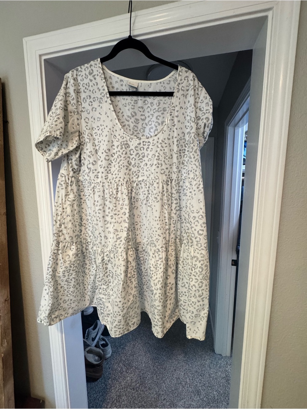 a new day Cream Leopard Print Tank Top